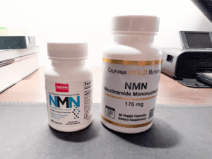 NMN 효능 보충제 2가지 전면, 자로우 NMN, 캘골 NMN